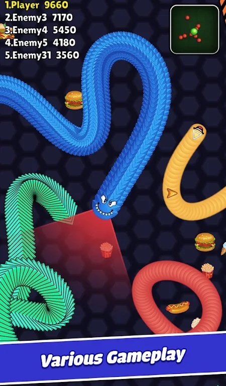 蠕蟲io滑蛇競(jìng)技場(chǎng)(Worm io: Slither snake arena)