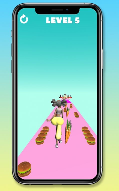 3D美食挑戰(zhàn)賽(Bum Booty Run)