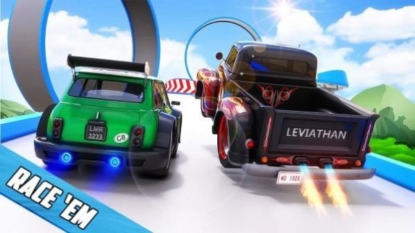 高空跑車熱血競技(Mega Ramp Car Stunts)