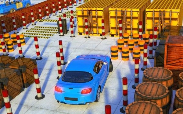 逼真的豪華停車場