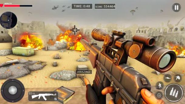 現(xiàn)代戰(zhàn)爭(zhēng)射擊突擊隊(duì)(WW2 Sniper Gun Simulator)