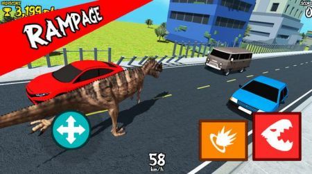 恐龙道路狂暴(Dinosaur Road Rampage)