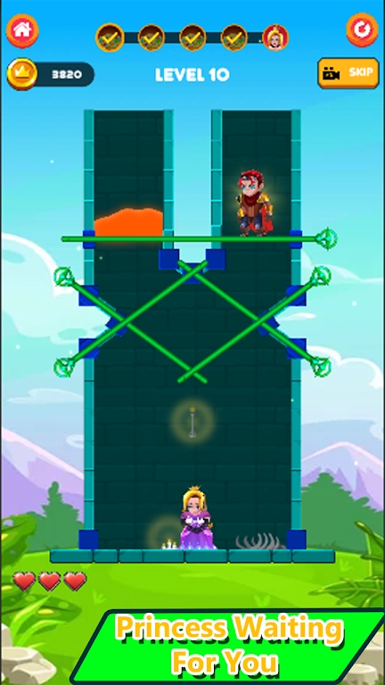 迷宫救援战士(Rescue Warrior Pin Puzzle game)