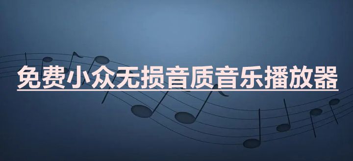 小众无损音质音乐软件推荐