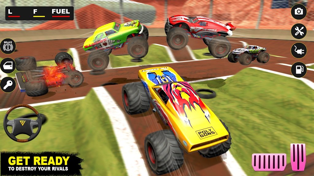 怪物德比卡车大战(Monster Derby Truck Fighting)