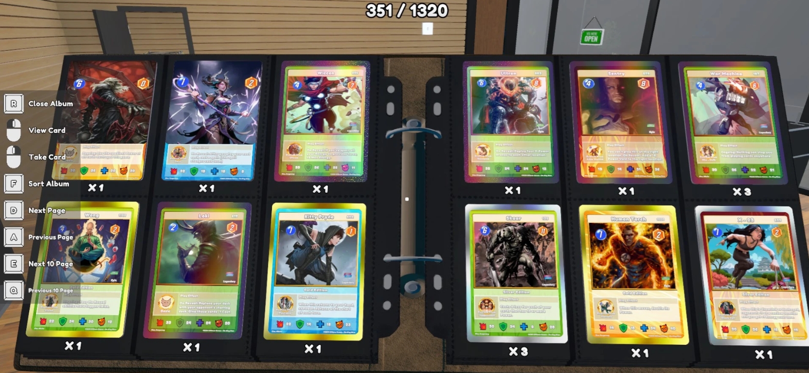 TCG卡牌商店模擬器MarvelSnap游戲紋理包