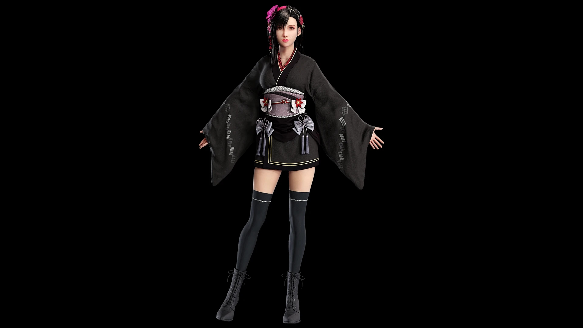 最终幻想7重制版蒂法黑色舞台礼服MOD