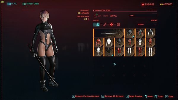 赛博朋克2077女V杀戮都市服装和剑MOD