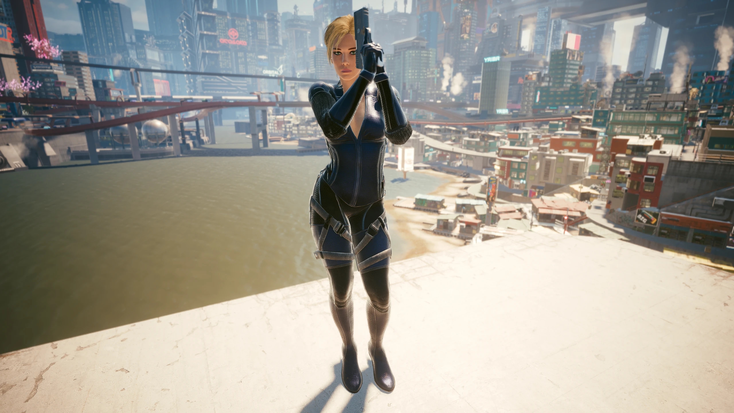 賽博朋克2077生化吉爾戰(zhàn)斗服和頭發(fā)MOD
