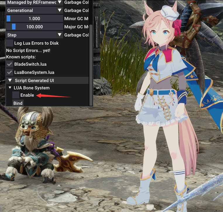 怪物猎人崛起曙光Lua骨骼系统MOD
