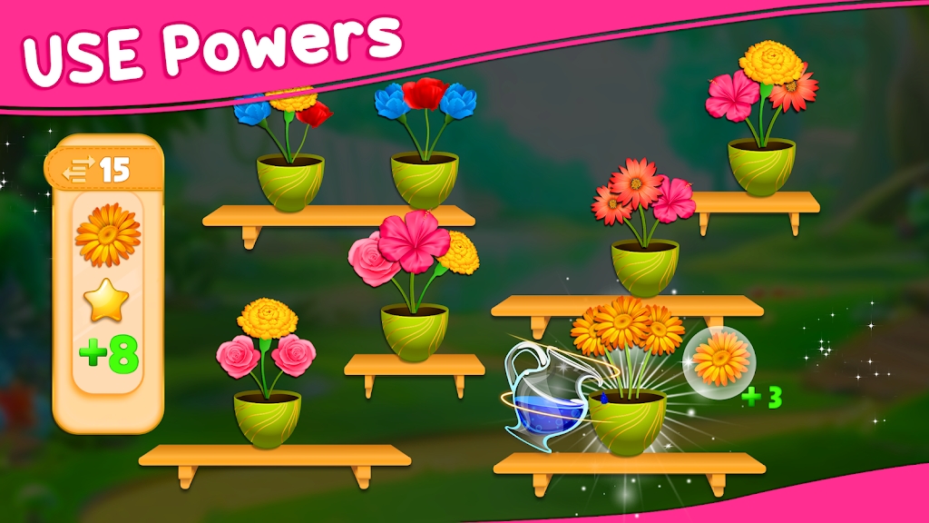 開花排序花拼圖(Blossom Sort Triple Master 3D)