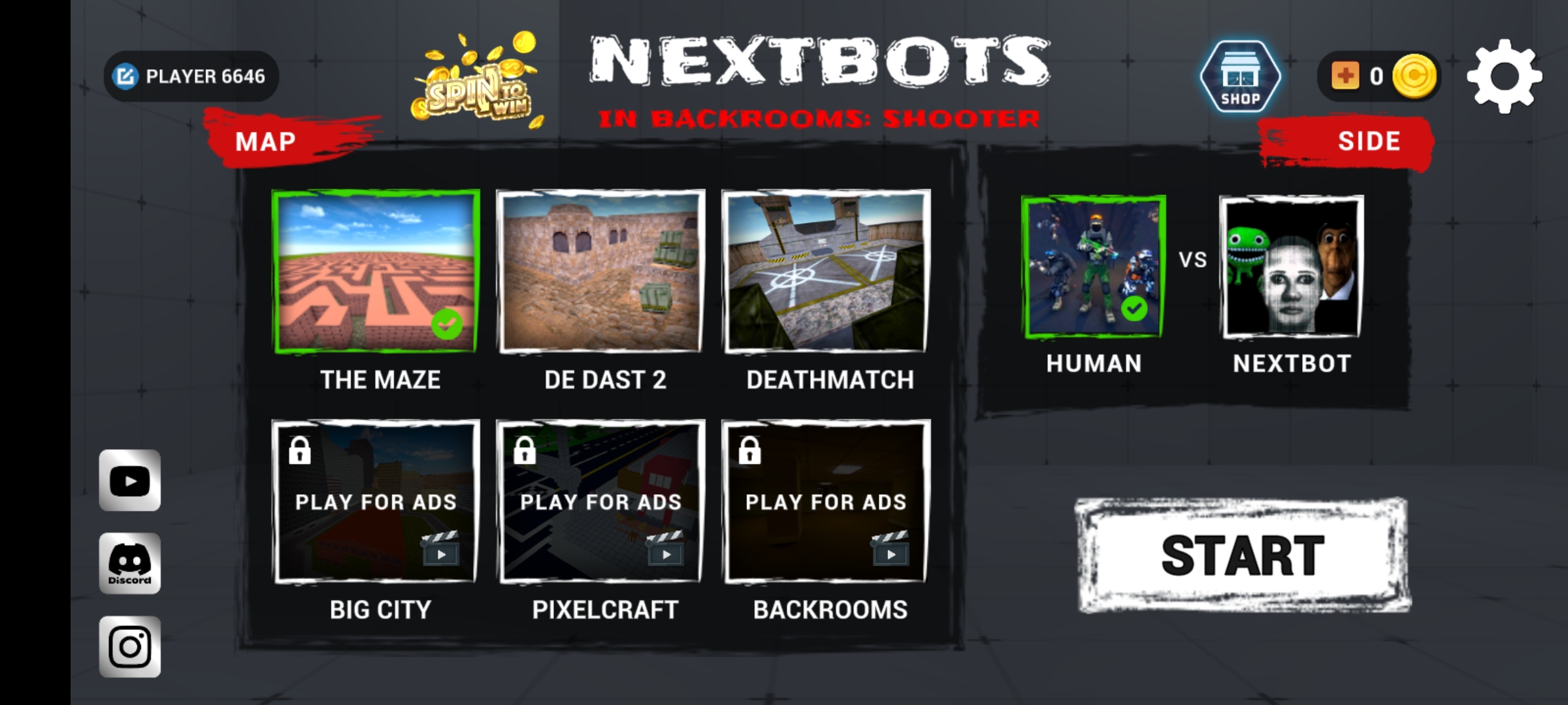 Nextbots沙盒射击游戏