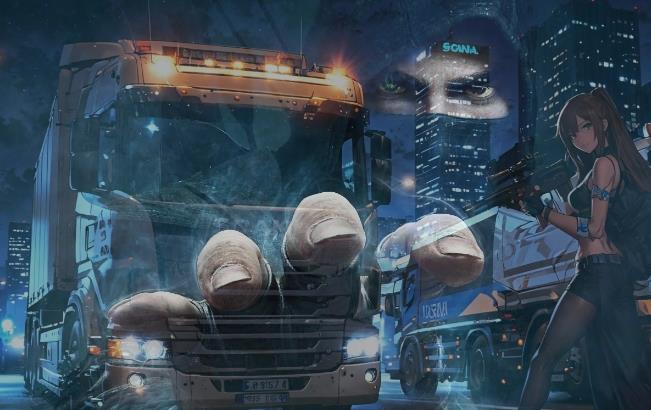 歐洲卡車模擬2黑暗面增添了禁忌和非法貨物MOD