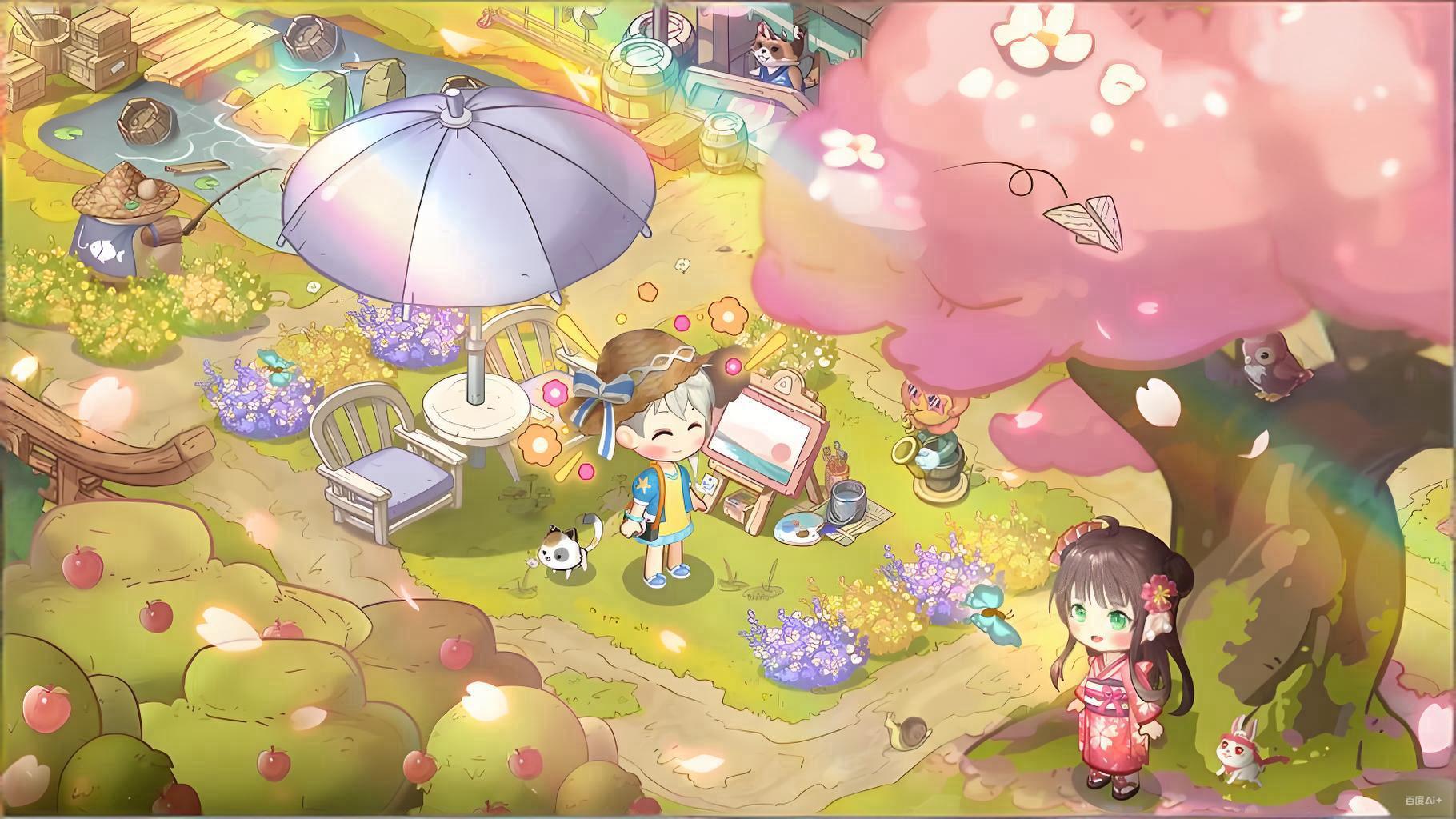 温馨治愈萌系画风的游戏