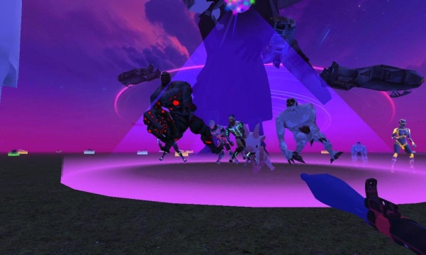 赛博都市霓虹机器人