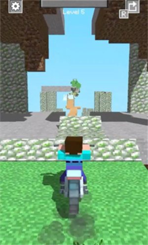 疯狂摩托方块竞速