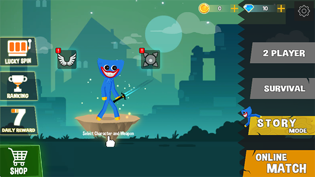 波比vs火柴人(Stickman Fighting Supreme)