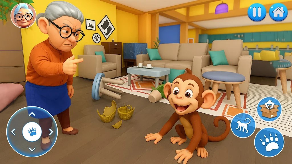 捣蛋猴VS怪奶奶(Naughty Monkey Prank Gran)