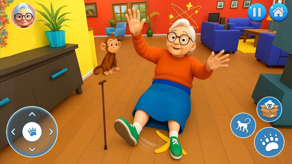 捣蛋猴VS怪奶奶(Naughty Monkey Prank Gran)