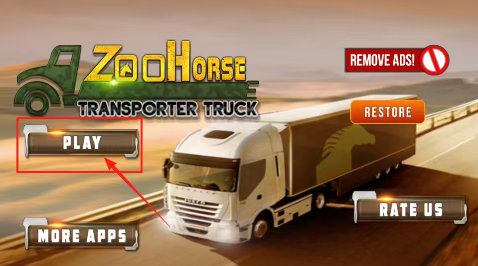 模拟野马动物园运输卡车