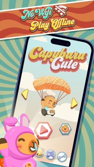 卡比巴拉跳伞大冒险(Capybaracute)