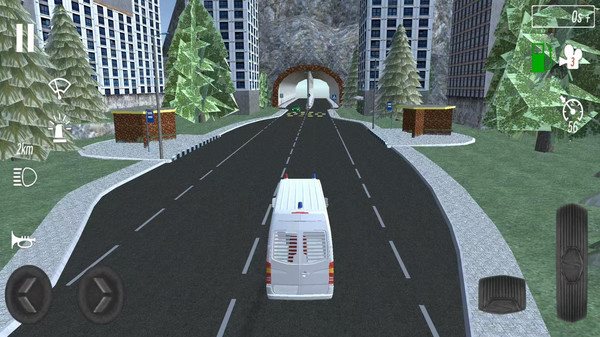 真实模拟驾驶救护车模拟