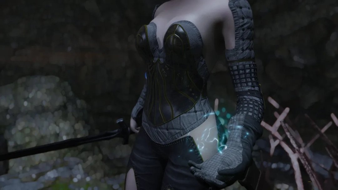 《上古卷轴5：天际重制版》轻型乌木甲MOD